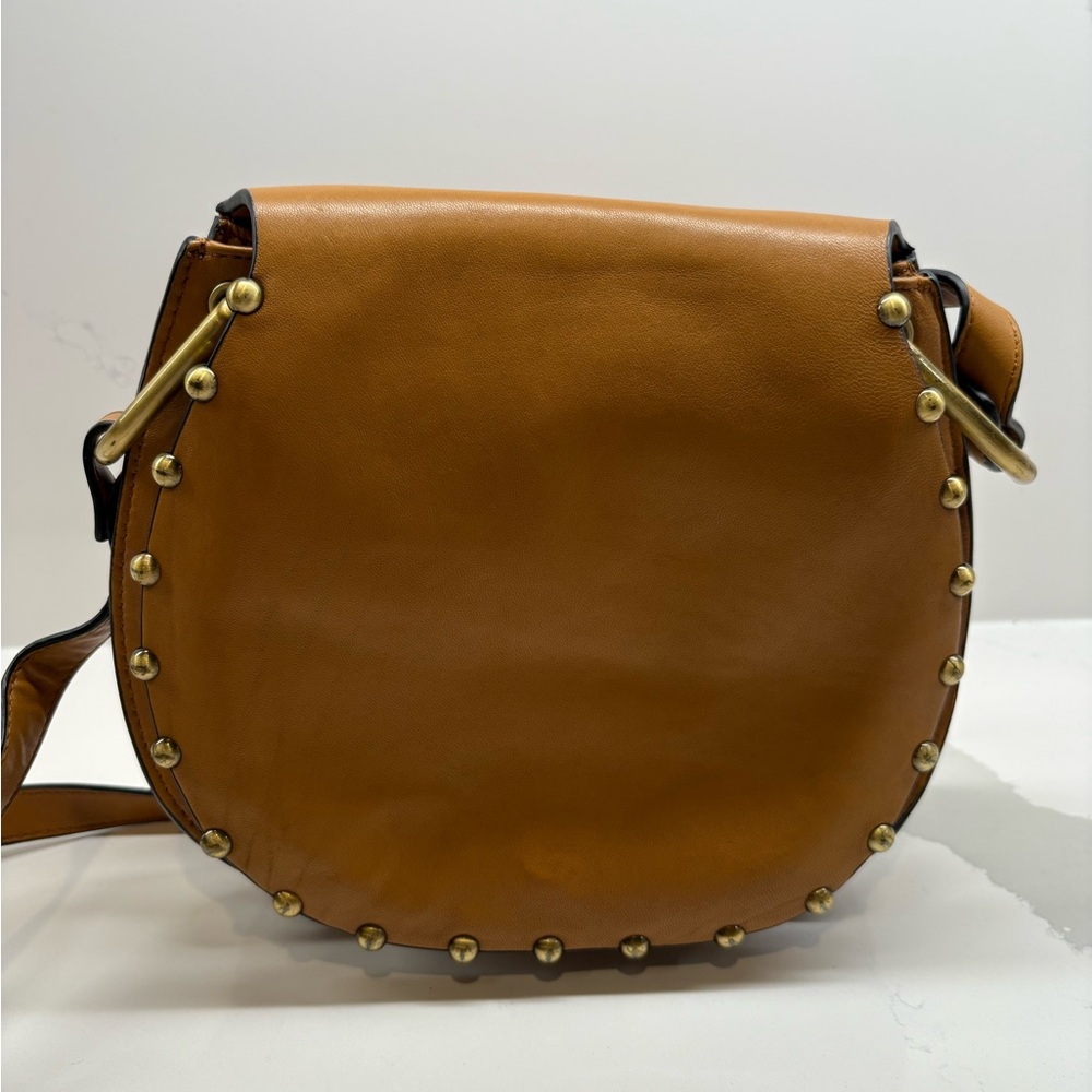 Cynthia Rowley Tabitha Leather Cross Body Studded Saddle Bag